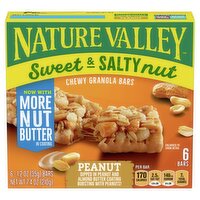 Nature Valley Sweet & Salty Nut Peanut Chewy Granola Bars, 1.2 oz, 6 count, 7.4 Ounce