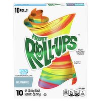 Fruit Roll-Ups Tropical Tie-Dye Fruit Flavored Snacks, 0.5 oz, 10 count, 5 Ounce