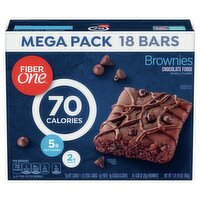 Fiber One Chocolate Fudge Brownies Mega Pack, 0.89 oz, 18 count