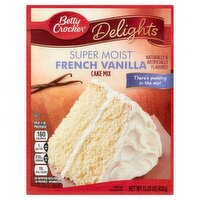 Betty Crocker Delights Super Moist French Vanilla Cake Mix, 15.25 oz