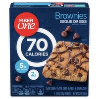 Fiber One Chocolate Chip Cookie Brownies, 0.89 oz, 6 count, 5.34 Ounce