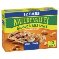 Nature Valley Sweet & Salty Nut Chewy Granola Bars Variety Pack, 1.2 oz, 12 count