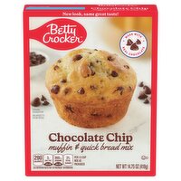 Betty Crocker Chocolate Chip Muffin & Quick Bread Mix, 14.75 oz, 14.75 Ounce