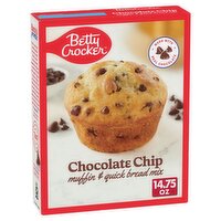Betty Crocker Chocolate Chip Muffin & Quick Bread Mix, 14.75 oz
