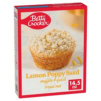 Betty Crocker Lemon Poppy Seed Muffin & Quick Bread Mix, 14.5 oz