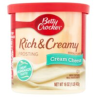 Betty Crocker Rich & Creamy Cream Cheese Frosting, 16 oz, 16 Ounce