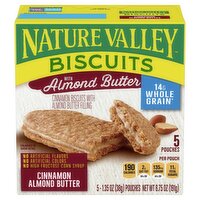 Nature Valley Cinnamon Almond Butter Biscuits, 1.35 oz, 5 count, 6.75 Ounce