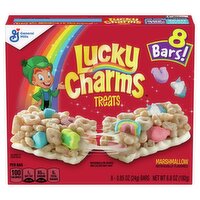 General Mills Lucky Charms Marshmallow Treats Bars, 6.8 oz, 8 count, 6.8 Ounce