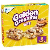 General Mills Golden Grahams Treats S'mores Chocolate Marshmallow Bars, 1.06 oz, 8 count