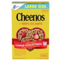 General Mills Cheerios Toasted Whole Grain Oat Cereal Large Size, 12 oz