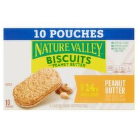 Nature Valley Biscuits with Peanut Butter, 1.35 oz, 10 count