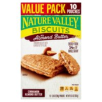 Nature Valley Cinnamon Biscuits with Almond Butter Filling, 1.35 oz, 10 count