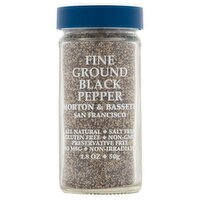Morton & Bassett Fine Ground Black Pepper, 1.8 oz