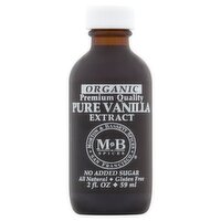 Morton & Bassett Spices Organic Pure Vanilla Extract, 2 fl oz