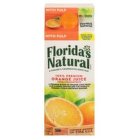 Florida's Natural 100% Premium Orange Juice with Pulp, 52 fl oz, 52 Fluid ounce