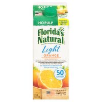 Florida's Natural No Pulp Light Orange Juice Beverage, 52 fl oz, 52 Fluid ounce