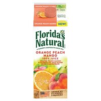 Florida's Natural 100% Orange Peach Mango Juice, 52 fl oz