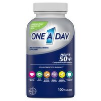 One A Day Men's 50+ Complete Multivitamin/Multimineral Supplement, 100 count