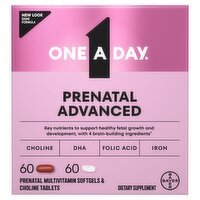One A Day Prenatal Advanced Dietary Supplement, 120 Count