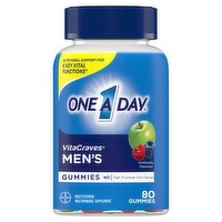 One A Day VitaCraves Men's Multivitamin/Multimineral Supplement, 80 count