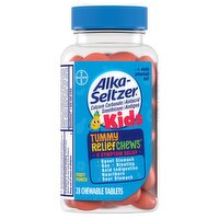 Alka-Seltzer Kids Tummy ReliefChews Fruit Punch Chewable Tablets, 28 count