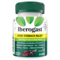 Iberogast Natural Elderberry Flavor Upset Stomach Relief Daily Herbal Supplement, 30 count