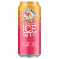 Sparkling Ice +Caffeine Watermelon Lemonade Flavored Sparkling Water, 16 fl oz