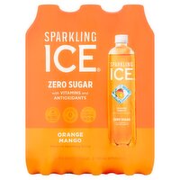 Sparkling Ice Orange Mango Flavored Sparkling Water, 17 fl oz, 6 count