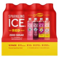 Starburst Zero Sugar Flavored Sparkling Water, 17 fl oz, 12 count