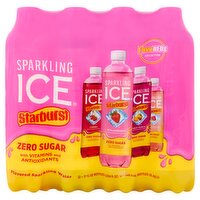 Starburst Zero Sugar Ice Flavored Sparkling Water, 17 fl oz, 12 count