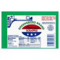 Greensboro Brand Premium Scrapple, 16 oz