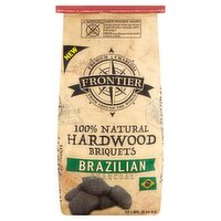 Frontier 100% Natural Hardwood Briquets Brazilian Charcoal, 12 lbs