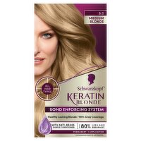 Schwarzkopf Keratin Blonde 8.0 Medium Blonde Permanent Hair Color, 1 application