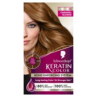 Schwarzkopf Keratin Color 7.5 Caramel Blonde Permanent Haircolor, 1 application