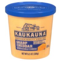 KAUKAUNA Sharp Cheddar Spreadable Cheese, 6.5 oz, 8 Ounce