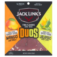 Jack Link's Mango Jalapeño Duos Beef Jerky, 2.85 oz