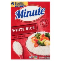 Minute Light & Fluffy White Rice, 14 oz, 14 Ounce