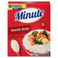 Minute Light & Fluffy White Rice, 72 oz, 72 Ounce