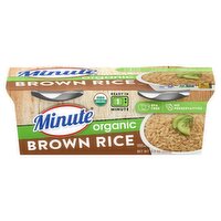 Minute Organic Brown Rice, 8.8 oz