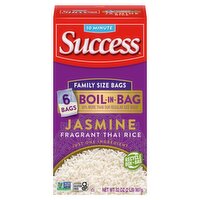 Success Boil-In-Bag Jasmine Fragrant Thai Rice Family Size Bags, 6 count, 32 oz, 32 Ounce