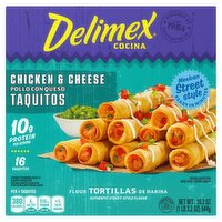 Delimex Chicken & Cheese Taquitos, 16 count, 19.2 oz