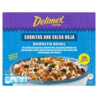 Delimex Cocina Carnitas and Salsa Roja Burrito Bowl, 10.5 oz