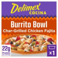 Delimex Cocina Char-Grilled Chicken Fajita Burrito Bowl, 11 oz