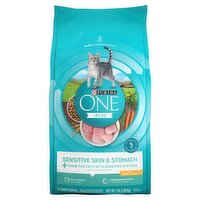 Purina ONE + Plus Sensitive Skin & Stomach Adult Cat Food, 7 lb