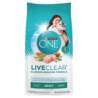Purina ONE LiveClear Allergen-Reducing Formula Adult Cat Food, 48 oz