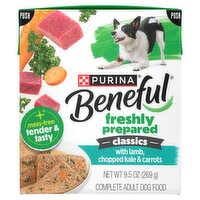 Purina Beneful Classics with Lamb, Chopped Kale & Carrots Complete Adult Dog Food, 9.5 oz
