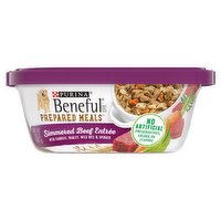 Purina Beneful Prepared Meals Simmered Beef Entrée Dog Food, 10 oz