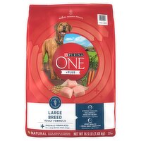 Purina ONE +Plus Large Breed Adult Formula Dog Food, 16.5 lb