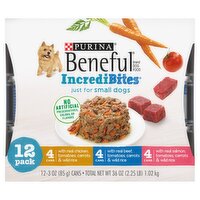 Purina Beneful IncrediBites Dog Food, 3 oz, 12 count