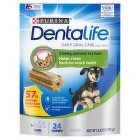 Purina Dentalife Daily Oral Care Mini Dog Treats, 24 count, 6.8 oz